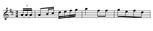 Berri,La. CJF.093 - staff notation