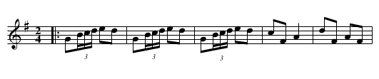 Bert Jamieson's Set Tune No.1 - staff notation
