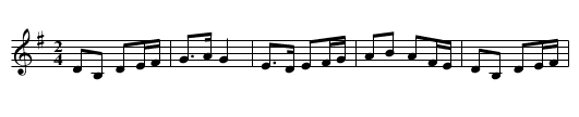 Bert Powter's First Set Tune - staff notation
