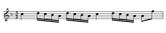 Berwick Jockey [3] - staff notation