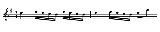 Berwick Jockey - staff notation