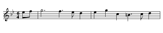 Bess Kings Jigg - staff notation