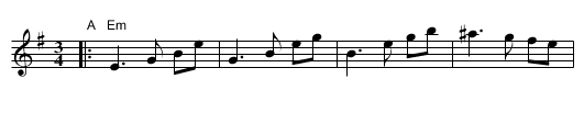 Bessarabian hora    [Em] - staff notation