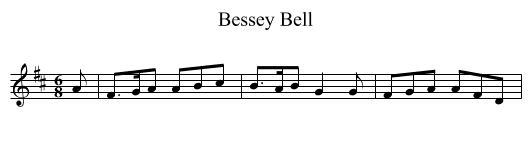 Bessey Bell - staff notation