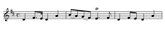 Bessie's Haggies - staff notation