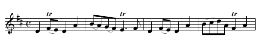 Bessie's Haggis - staff notation