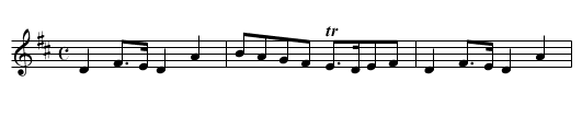 Bessie's Haggis - staff notation