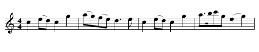 Bessie's Haggis - staff notation