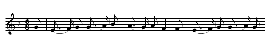Bessy Bell - staff notation