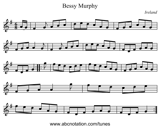 Bessy Murphy - staff notation