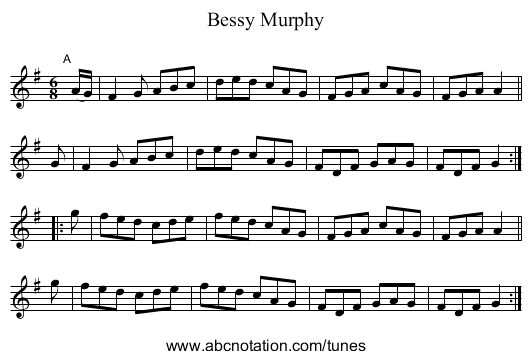 Bessy Murphy - staff notation
