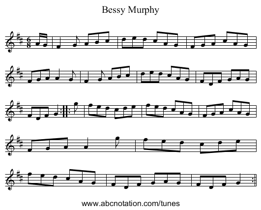 Bessy Murphy - staff notation