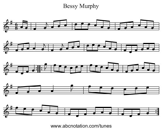 Bessy Murphy - staff notation