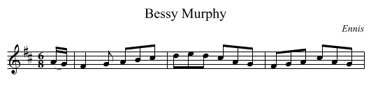 Bessy Murphy - staff notation