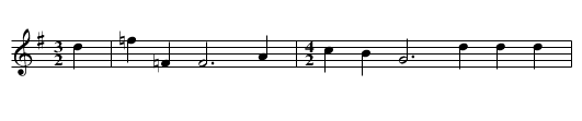 Betsey - staff notation