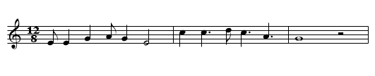 Betty and Dupree - staff notation