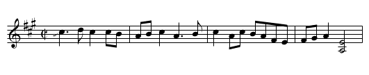 Betty Ann - staff notation