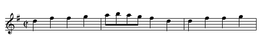 Bezeichnung standardisiert: 19. Tanz in D - nach Drey&szlig;er 1720; - staff notation