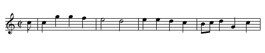 Bezeichnung standardisiert: 20. Tanz in C - nach Drey&szlig;er 1720; - staff notation