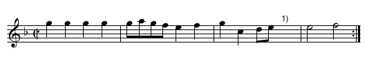 Bezeichnung standardisiert: 21 Schalusia - nach Drey&szlig;er 1720 - staff notation