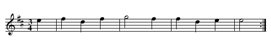 Bezeichnung standardisiert: 52. Tanz in D - nach Drey&szlig;er 1720; - staff notation