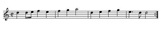 Bezeichnung standardisiert: La Jalousie; - staff notation