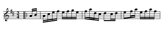 B.F. Hilliker's Q.S. - staff notation