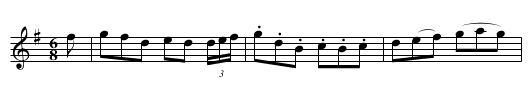 Bhean Dubh, An - staff notation