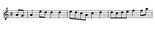 Bhrighid Óg (An) - staff notation