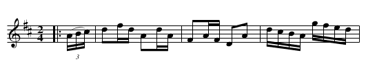 Biddy Oats - staff notation