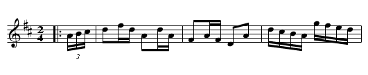 Biddy Oats - staff notation