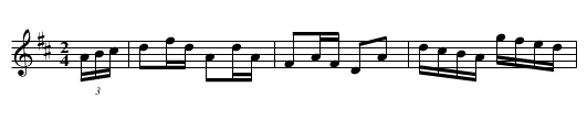 Biddy Oats - staff notation