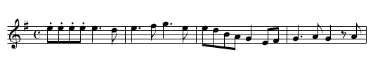 Biddy Rowan - staff notation