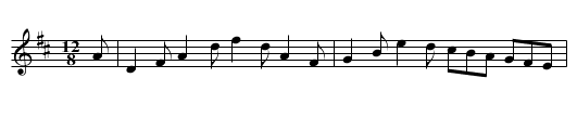 Biddy the Darling - staff notation
