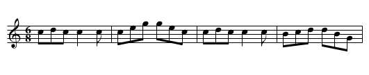 Biddy's Wedding - staff notation
