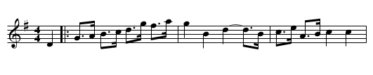 Bielbie's Hornpipe - staff notation