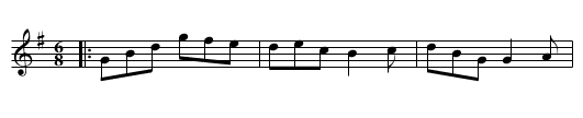 Big Barney - staff notation