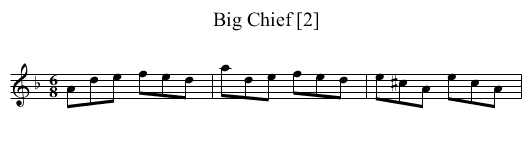 Big Chief [2] - staff notation