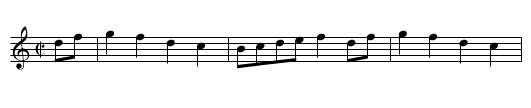 Big Hoedown - staff notation
