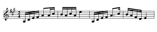 Big Horned Cattle - staff notation