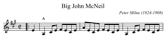 Big John McNeil - staff notation
