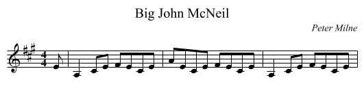 Big John McNeil - staff notation