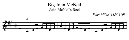 Big John McNeil - staff notation