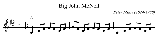 Big John McNeil - staff notation