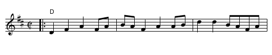 Big Liza Jane - staff notation