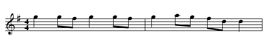 Big Reel of Callightown - staff notation