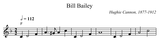 Bill Bailey - staff notation