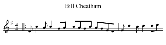 Bill Cheatham - staff notation