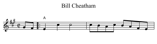 Bill Cheatham - staff notation