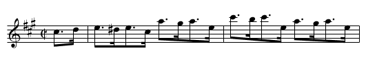 BILL ELLIS' HORNPIPE - staff notation